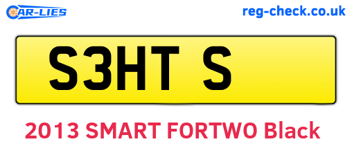 S3HTS are the vehicle registration plates.