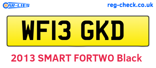 WF13GKD are the vehicle registration plates.