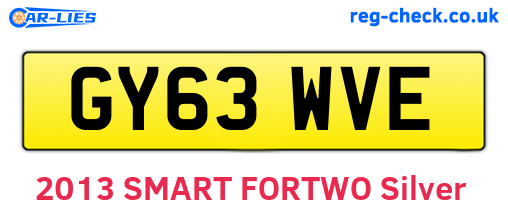GY63WVE are the vehicle registration plates.