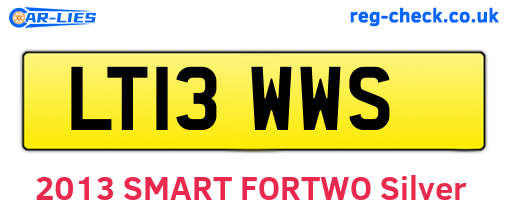LT13WWS are the vehicle registration plates.