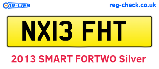 NX13FHT are the vehicle registration plates.