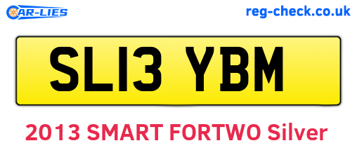 SL13YBM are the vehicle registration plates.