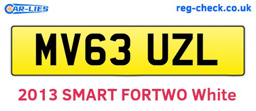 MV63UZL are the vehicle registration plates.