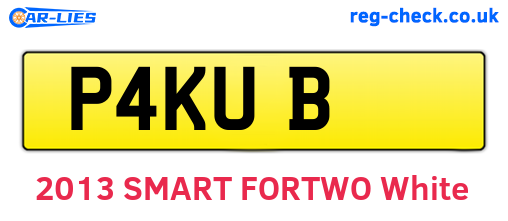 P4KUB are the vehicle registration plates.