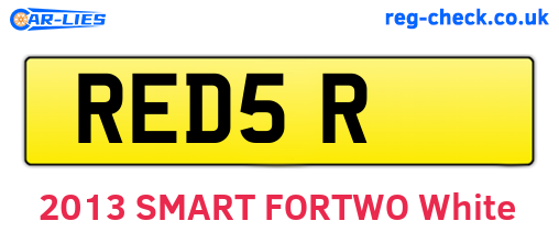 RED5R are the vehicle registration plates.