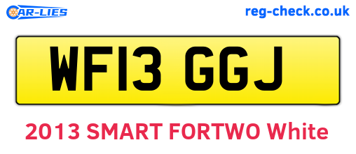 WF13GGJ are the vehicle registration plates.