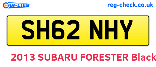 SH62NHY are the vehicle registration plates.