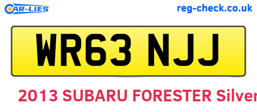 WR63NJJ are the vehicle registration plates.