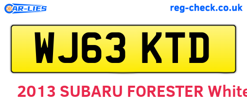 WJ63KTD are the vehicle registration plates.