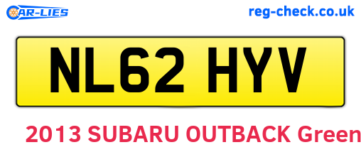 NL62HYV are the vehicle registration plates.