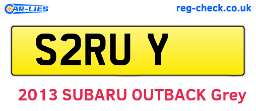 S2RUY are the vehicle registration plates.