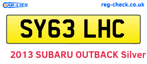 SY63LHC are the vehicle registration plates.