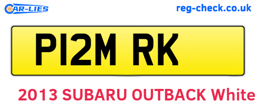 P12MRK are the vehicle registration plates.