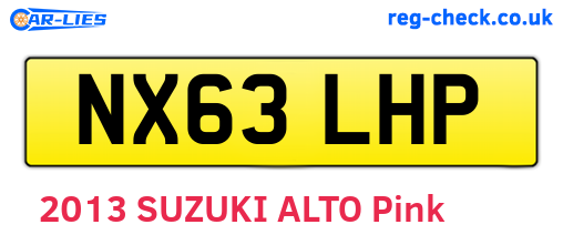 NX63LHP are the vehicle registration plates.