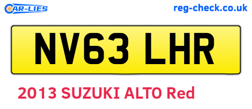 NV63LHR are the vehicle registration plates.