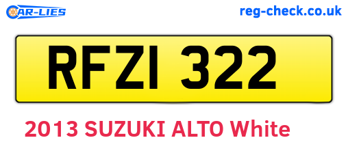RFZ1322 are the vehicle registration plates.