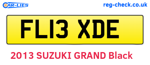 FL13XDE are the vehicle registration plates.