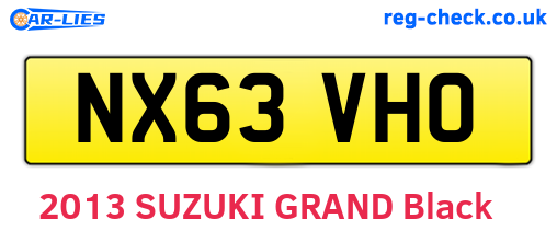 NX63VHO are the vehicle registration plates.