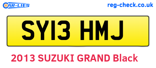 SY13HMJ are the vehicle registration plates.