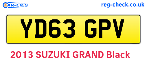 YD63GPV are the vehicle registration plates.
