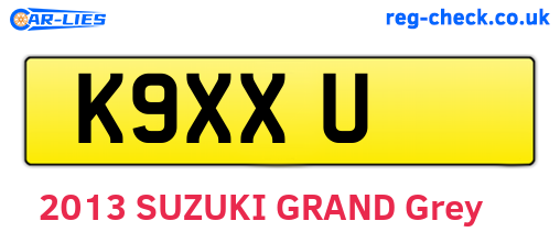 K9XXU are the vehicle registration plates.