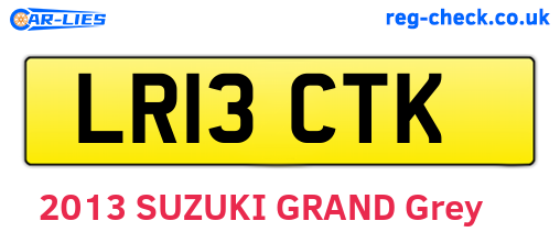 LR13CTK are the vehicle registration plates.