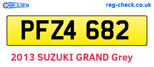 PFZ4682 are the vehicle registration plates.