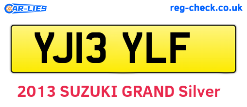 YJ13YLF are the vehicle registration plates.
