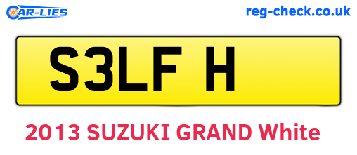 S3LFH are the vehicle registration plates.