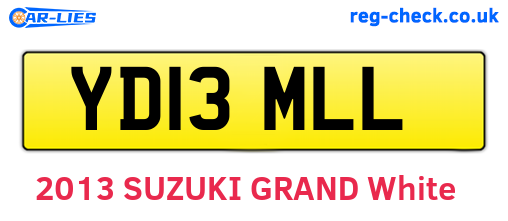 YD13MLL are the vehicle registration plates.