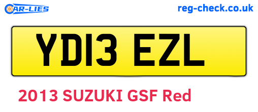 YD13EZL are the vehicle registration plates.