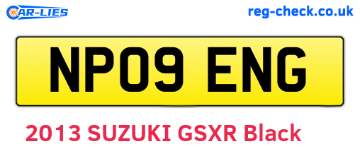 NP09ENG are the vehicle registration plates.