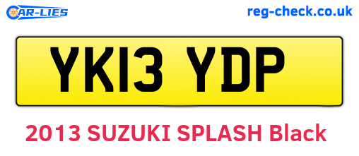 YK13YDP are the vehicle registration plates.