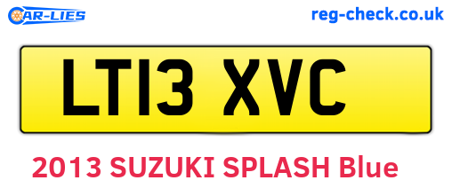 LT13XVC are the vehicle registration plates.
