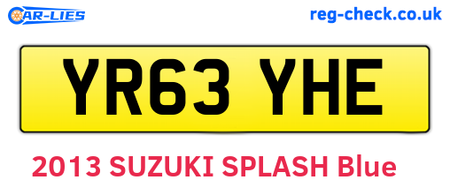 YR63YHE are the vehicle registration plates.