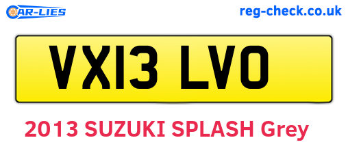 VX13LVO are the vehicle registration plates.