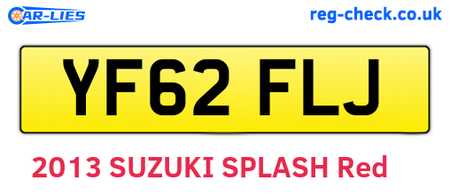 YF62FLJ are the vehicle registration plates.