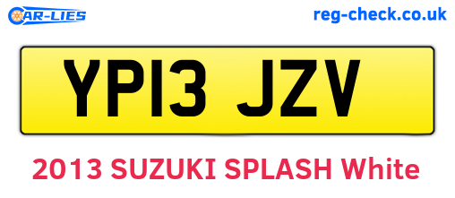 YP13JZV are the vehicle registration plates.