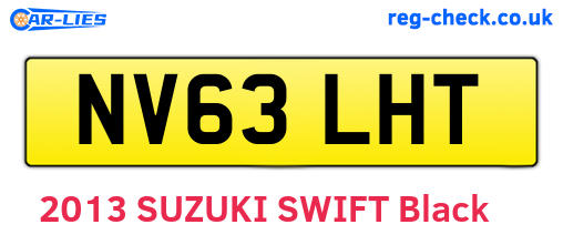 NV63LHT are the vehicle registration plates.