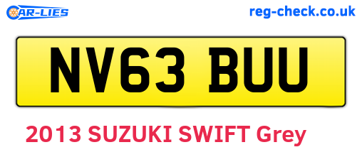 NV63BUU are the vehicle registration plates.