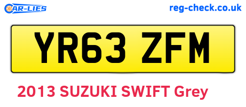 YR63ZFM are the vehicle registration plates.