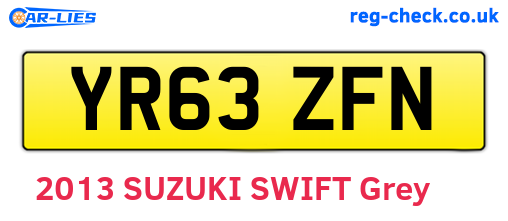 YR63ZFN are the vehicle registration plates.