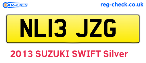 NL13JZG are the vehicle registration plates.