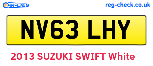 NV63LHY are the vehicle registration plates.
