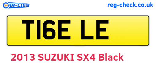 T16ELE are the vehicle registration plates.