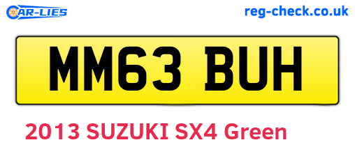MM63BUH are the vehicle registration plates.