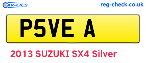 P5VEA are the vehicle registration plates.