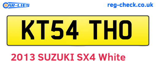 KT54THO are the vehicle registration plates.