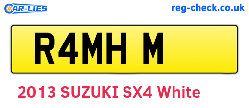 R4MHM are the vehicle registration plates.