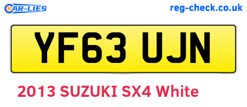 YF63UJN are the vehicle registration plates.